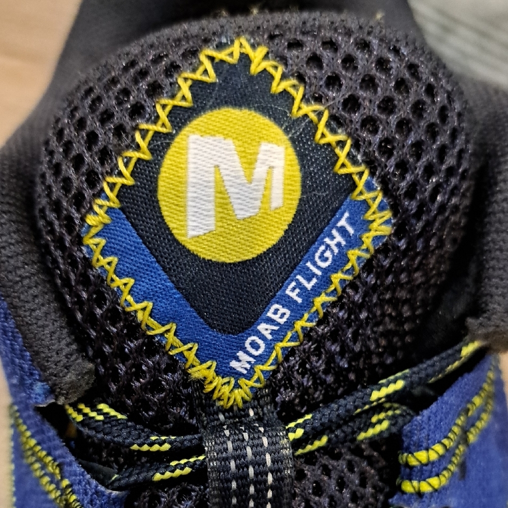 Merrell Blue and Black Athletic Shoes with Cushioned Midsole - Picture 6 of 9